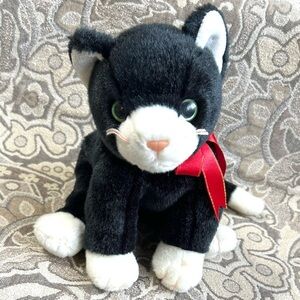 Zip the Cat Ty Beanie Buddy Retired 1999 Tuxedo Cat Kitten